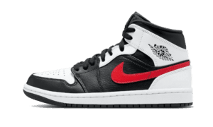 Air Jordan 1 Mid Black Chile Red White