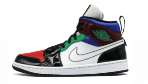 Air Jordan 1 Mid Se White Multi Color